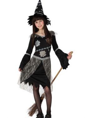 Costume STREGA PEZZATA bambina