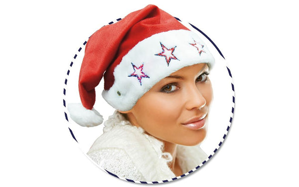 Cappello BABBO NATALE con stelle