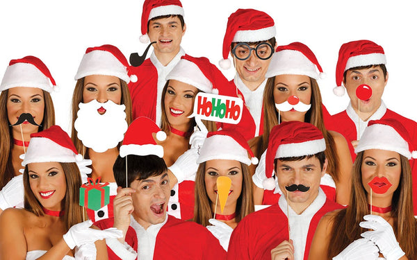 Set PHOTO BOOTH NATALE 12 pezzi