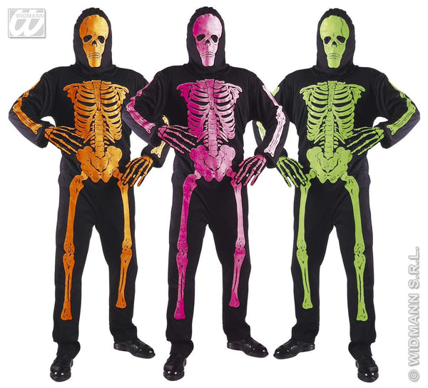 Costume scheletro neon 3D