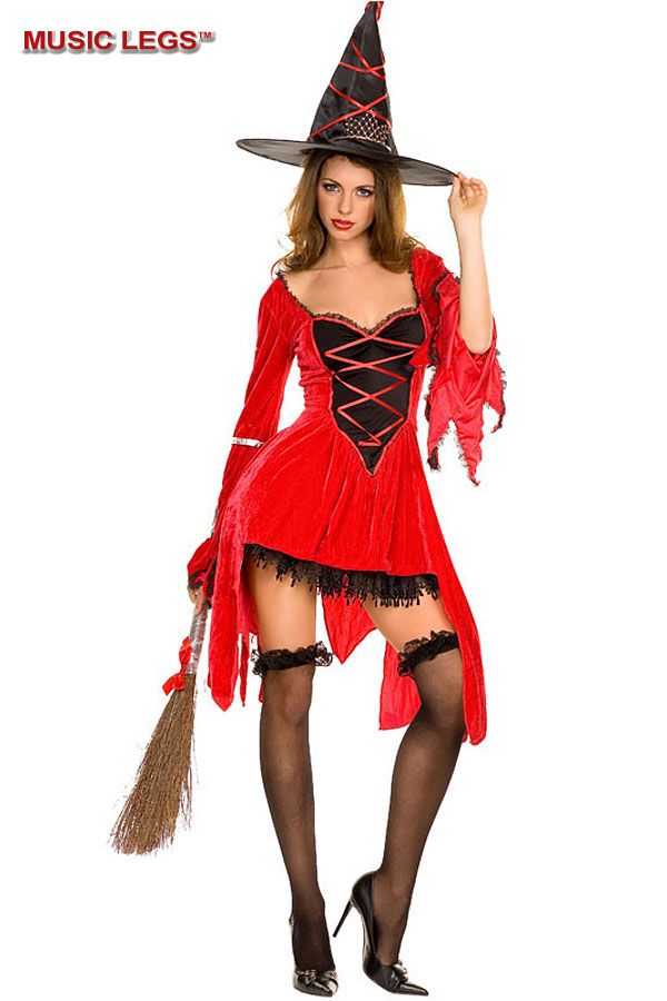 Costume da strega rosso