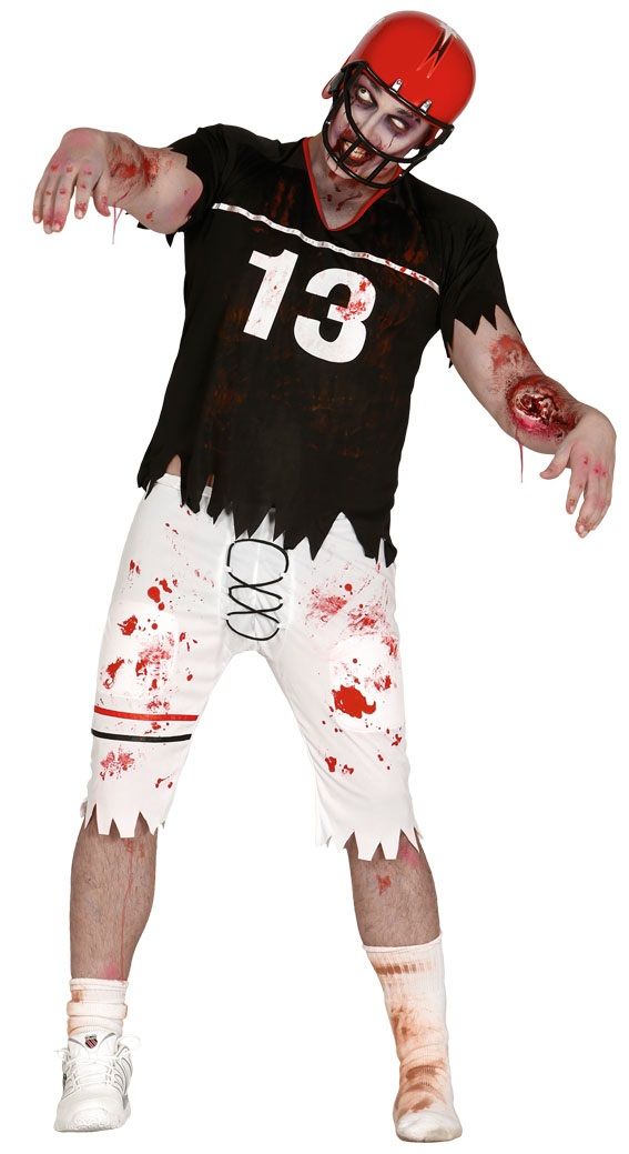 Costume da GIOCATORE di FOOTBALL AMERICANO ZOMBIE