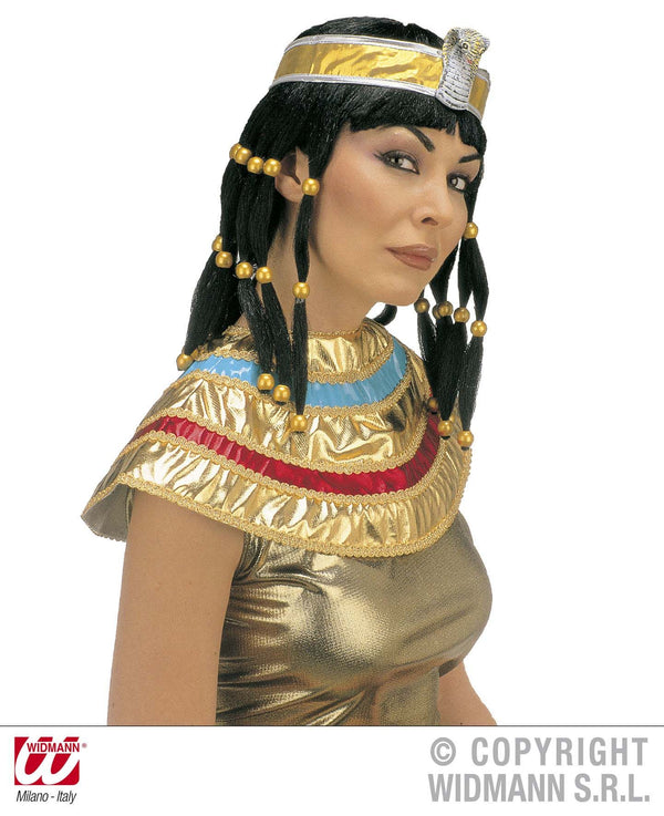 Set CLEOPATRA con parrucca, collare e fascia