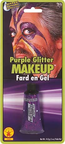 Trucco gel glitter viola