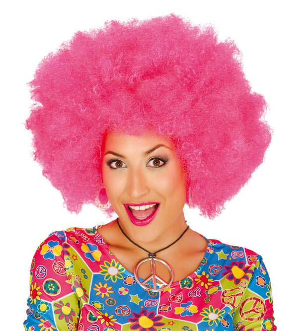 Parrucca AFRO ROSA EXTRA