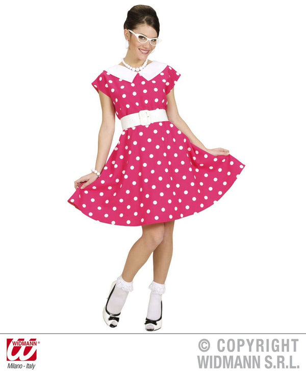 Costume DONNA anni 50 con sottogonna rosa