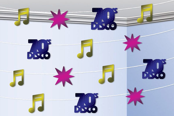 Confezione con 4  decorazioni da appendere DISCO