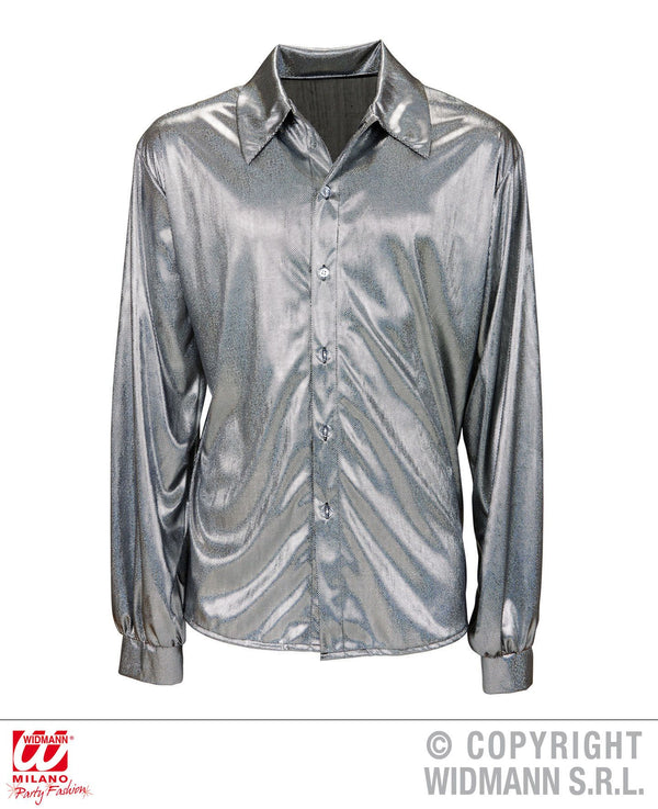 Camicia TESSUTO OLOGRAFICO ARGENTO XL